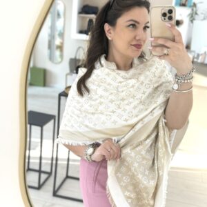 Scialle LV oro-beige - immagine 6