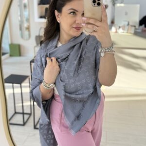 Scialle LV grigio perla - immagine 5