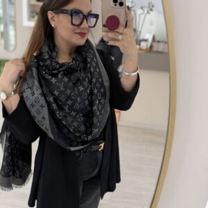 Scialle LV nero shine - immagine 4