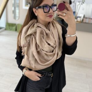 Scialle LV gold beige - immagine 5