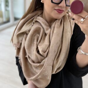 Scialle LV gold beige - immagine 6