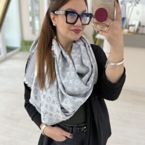 Scialle LV grigio - immagine 4
